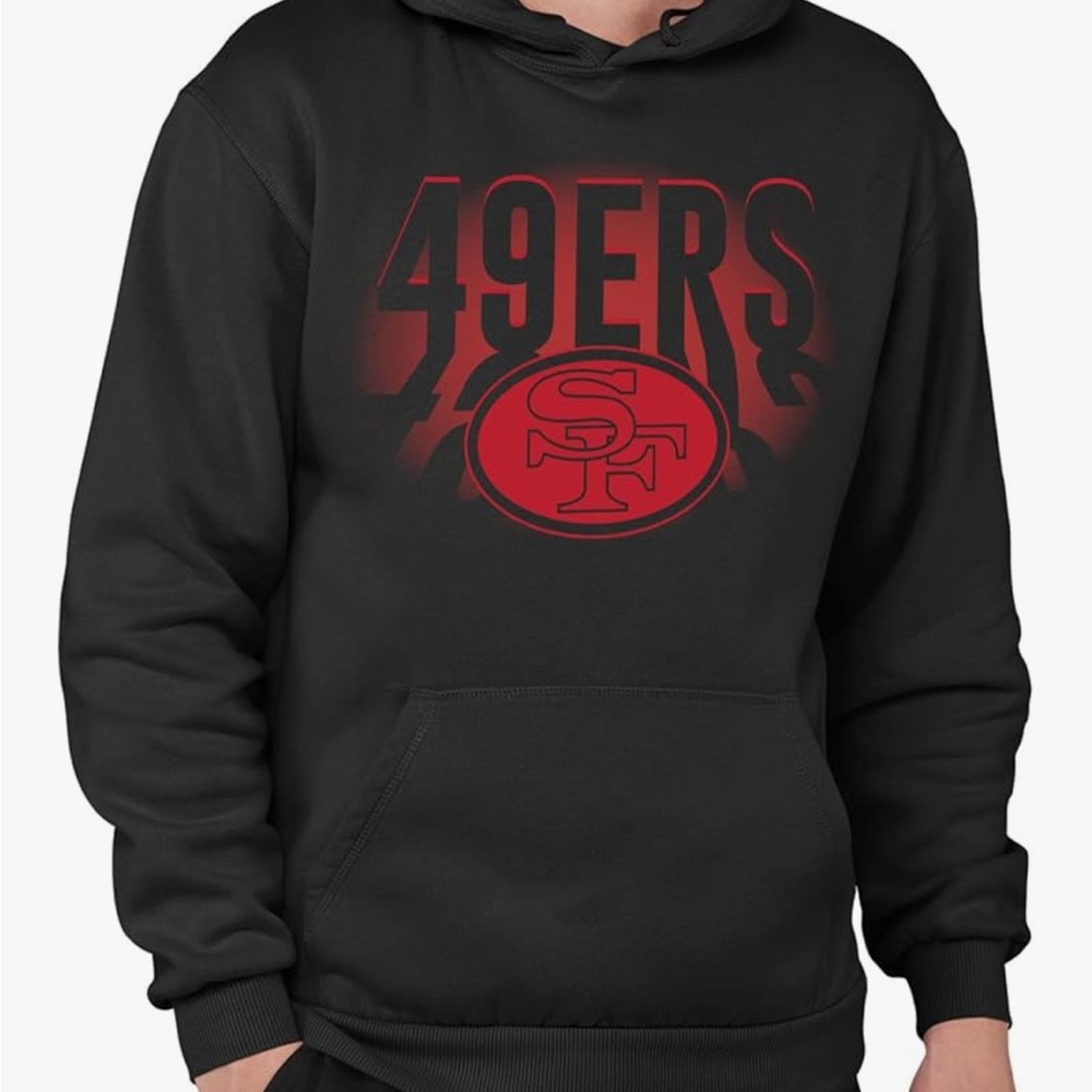 NWT NFL Black and Red 49ers Sweatshirt